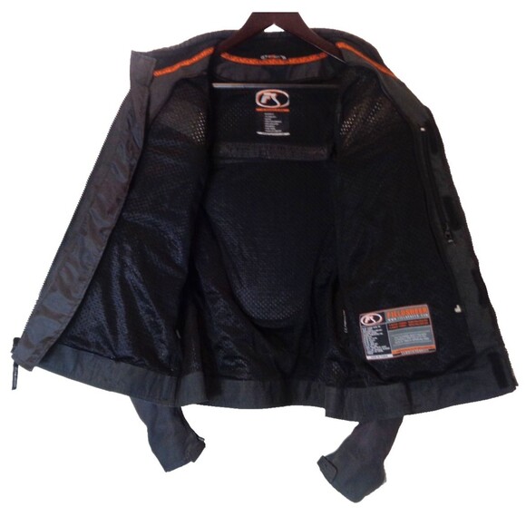 FieldSheer Motorcycle Sz XL Racing Jacket Armored Men's Black Gray - Picture 4 of 8
